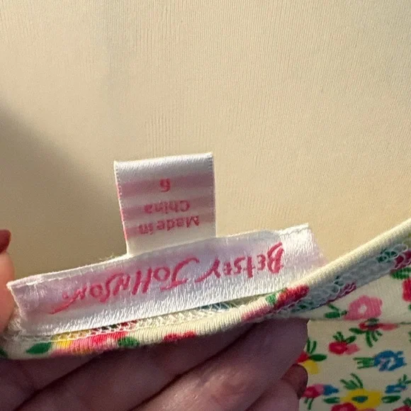 Rare Vintage Betsey Johnson Floral Midi Dress - Multicolor - Picture 10 of 10